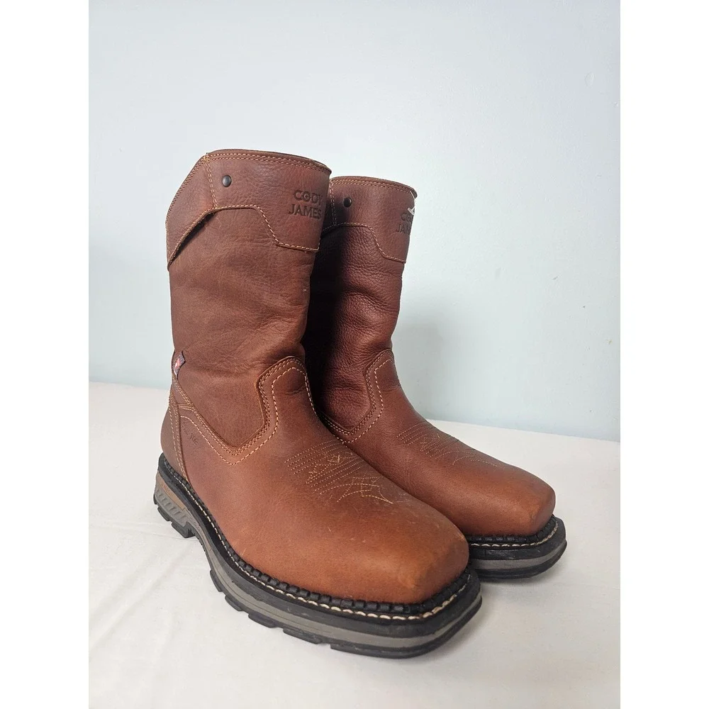 Cody James Composite Toe Work Boots Mens 10.5 EE Brown Primaloft Waterproof